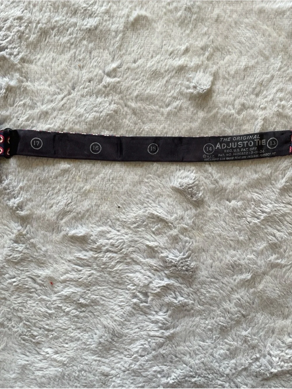 Silk Self-Tie Bow Tie with Red & Cream Medallion Pattern